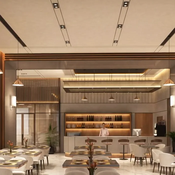 Café and lounge at the Gulshan Club