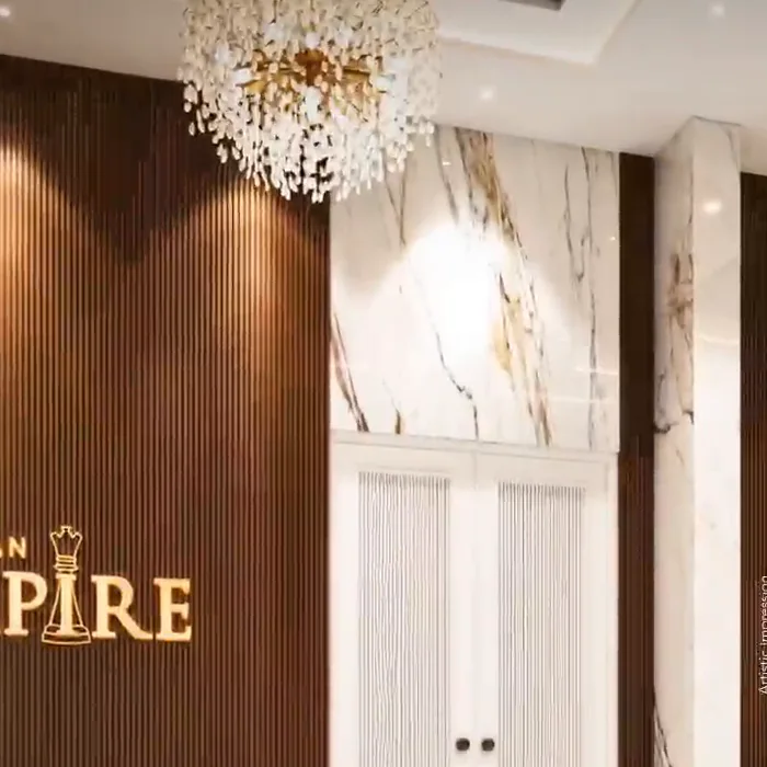 Entrance lobby of a Gulshan Empire tower