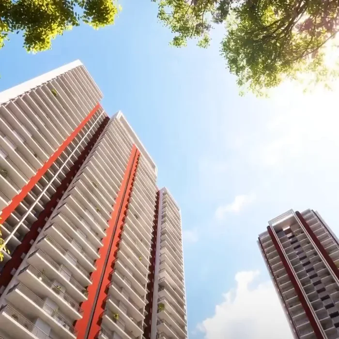 Gulshan Empire towers rising above the greens